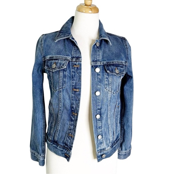 Madewell The Jean Jacket in Medford Wash Denim Trucker Jacket Size XS - Picture 7 of 13